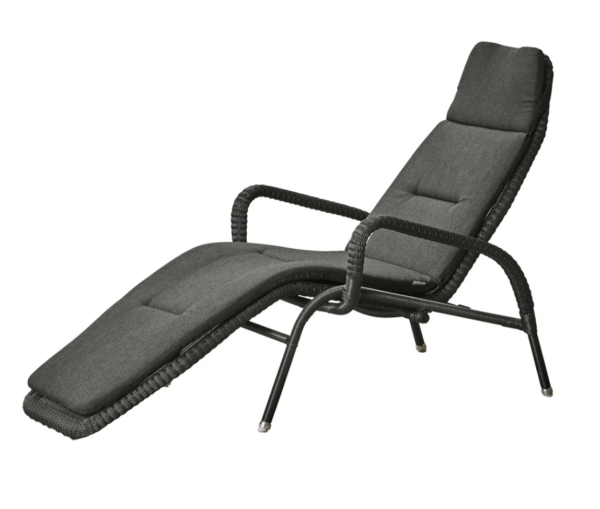 Cane Line | Sunrise Sunchair - Black Natté w/QuickDry & Airflow System