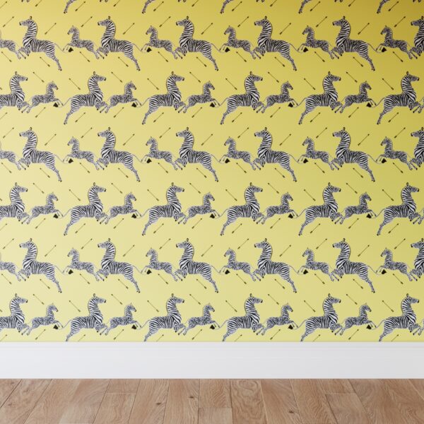 The Inside | Peel + Stick Wallpaper Roll | Yellow Zebra