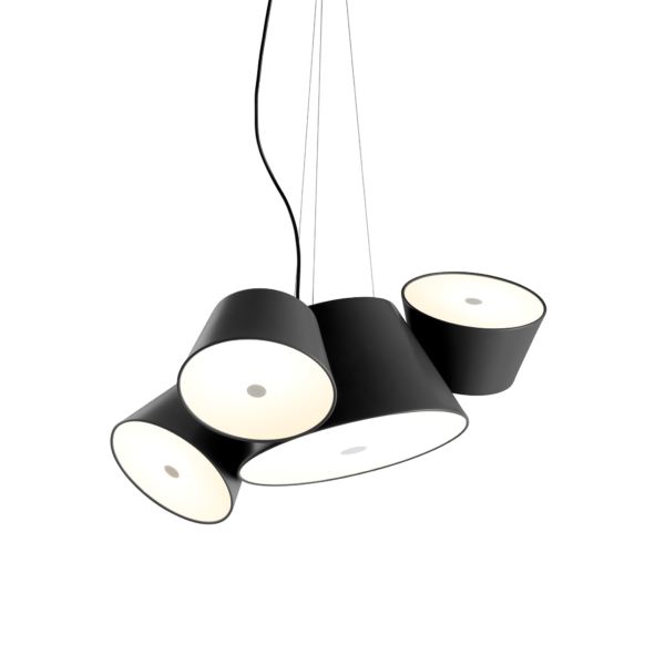 Marset | Tam Tam Pendant - 3 Shades - Black / Black