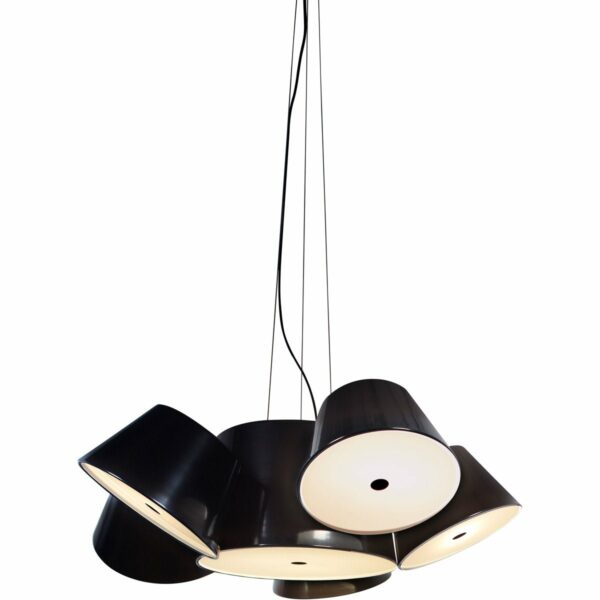 Marset | Tam Tam Pendant - 5 Shades - Black / Black