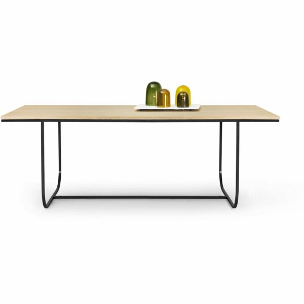 Asplund | Tati Dining Table 200 - With Overhang / P2 - White Stained Oak / 15 White