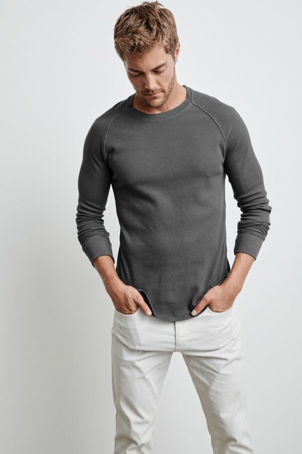 Velvet by Graham and Spencer | Sonny Thermal Knit Raglan Tee (L), Velvet by Graham & Spencer