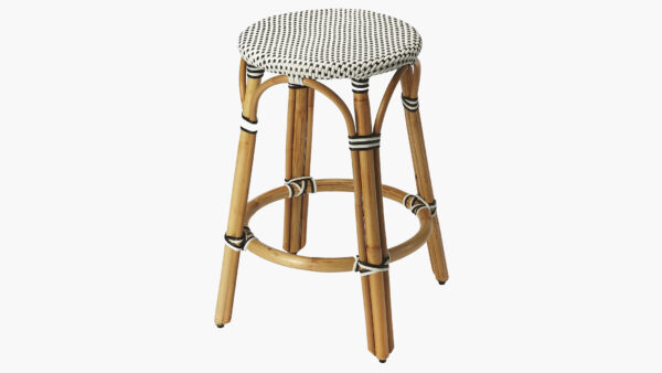 The Inside | Bistro Dining Counter Stool | Black/White