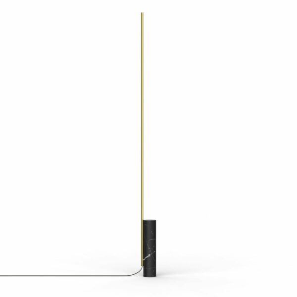 Pablo Designs | T.O Floor Lamp - Black Marble/Brass