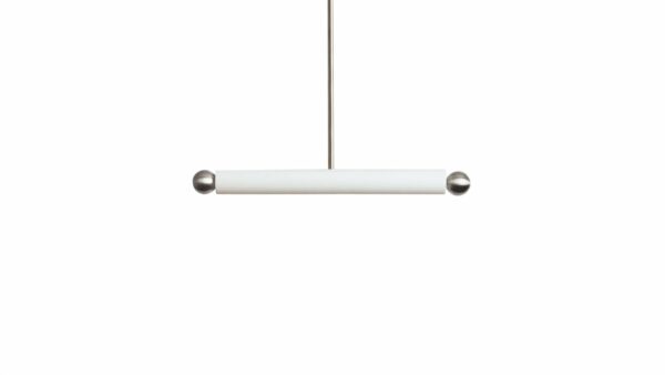 Workstead | Tube Pendant - 24" / Brushed Nickel