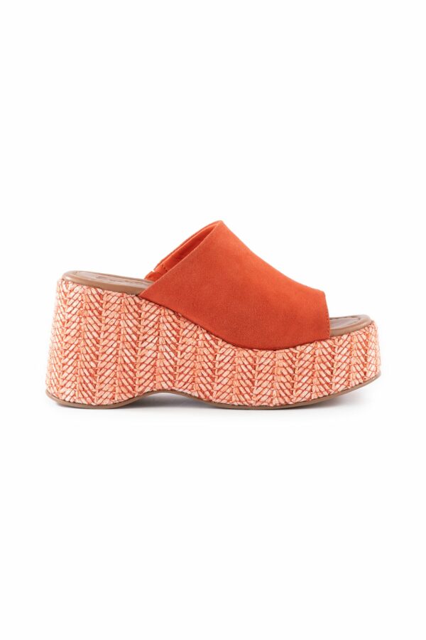 Seychelles Imports Inc SEYCHELLES TULIP PLATFORM SANDAL / ORANGE