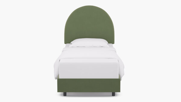 The Inside | Arched Back Bed | Vert Velvet