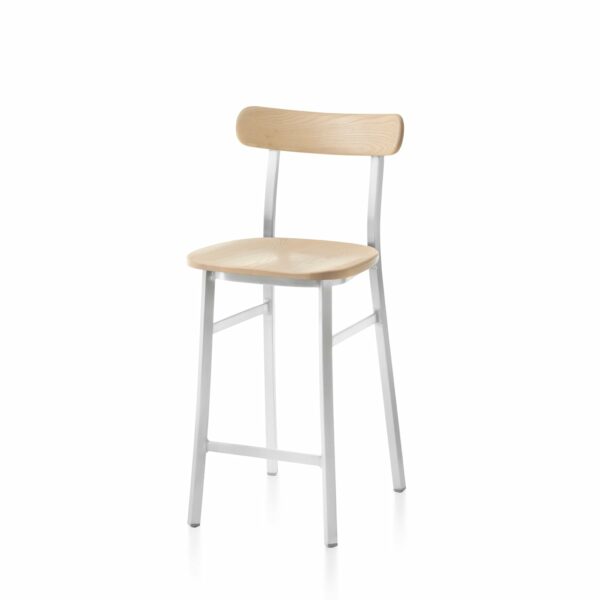 Emeco | Utility Counter Stool - Hand Brushed / Accoya