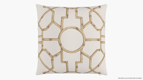 The Inside | Throw Pillow 26" | Tan Baldwin Bamboo | Cover Only