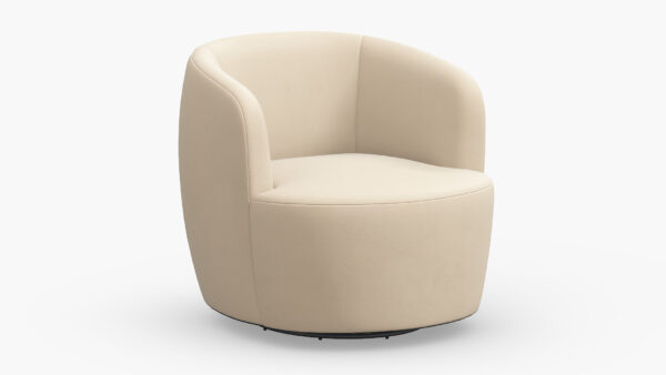 The Inside | Tub Swivel Chair | Pearl Velvet