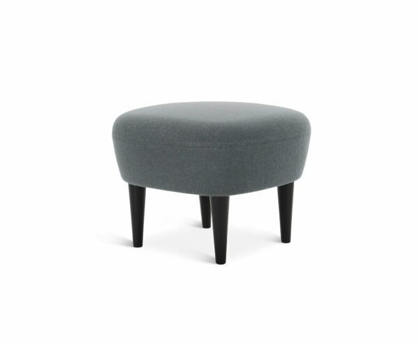 Tom Dixon | Wingback Chair Ottoman - Black / Divina Melange 3 - 0120