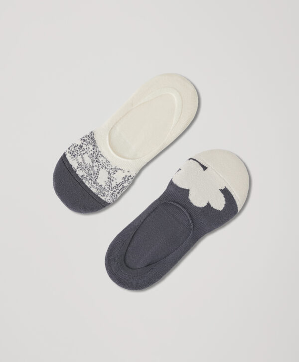 PACT Apparel | Women's Mod Florals No-Show Sos 2-Pack1S
