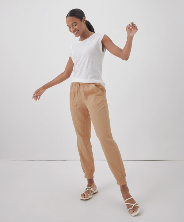 PACT Apparel | Women's Doe Canopy Linen Blend Relaxed Jogger