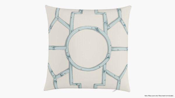 The Inside | Throw Pillow 18" | Blue Baldwin Bamboo | Cover Only