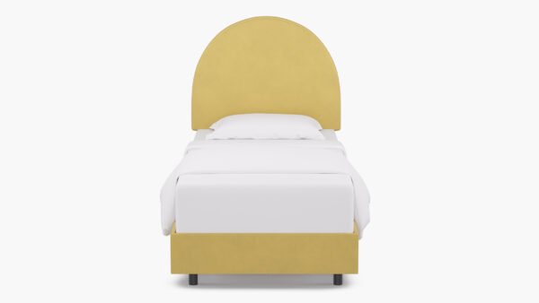 The Inside | Arched Back Bed | Canary Velvet