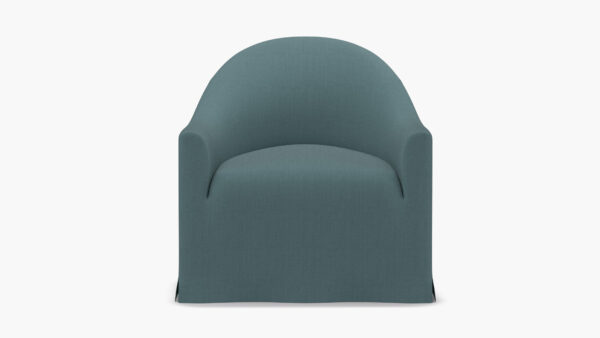 The Inside | Slipcover Swivel Chair | Seaglass Everyday Linen