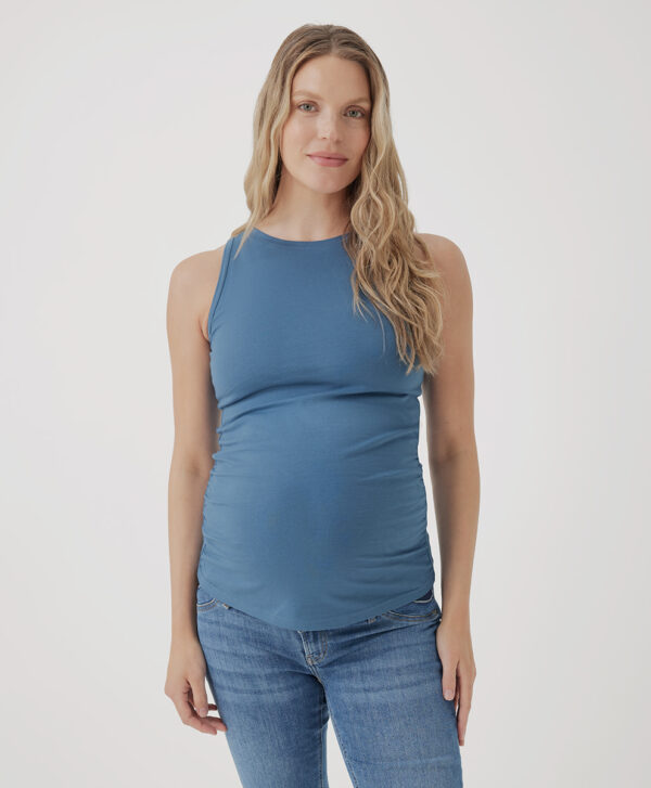 PACT Apparel | Women's Coronet Blue Maternity Everyday Tank