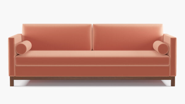 The Inside | Tailored Tuxedo Sofa | Coral Performance Velvet