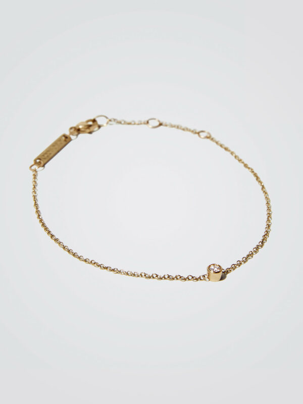 Zoe Chicco Diamond Bezel Set Bracelet - 14k Gold